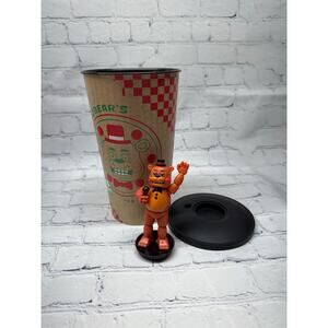 Five Nights At Freddy's 2 FNAF 2 Movie  Cup w/ Topper Toy Freddy Fazbear  New